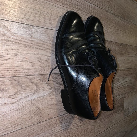 J.M. Weston Black Leather Dress Shoes